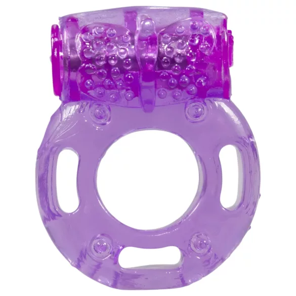 You2Toys - Inel pentru penis cu vibrații unică folosință - mov