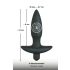 Black Velvet butt plug vibrator - mic