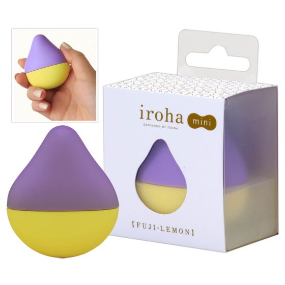 TENGA Iroha mini - mini vibrator pentru clitoris (violet-galben)