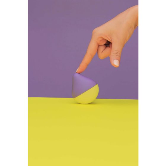 TENGA Iroha mini - mini vibrator pentru clitoris (violet-galben)