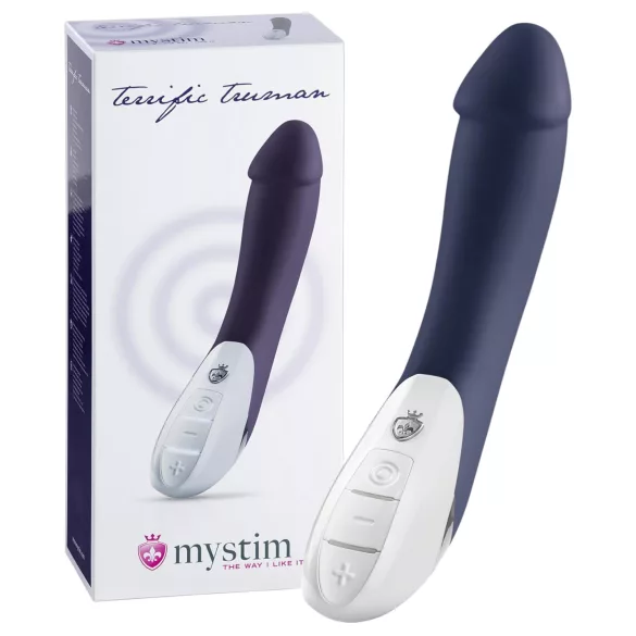 mystim - Vibrator dublu motor - rezistent, stimulare intensă - albastru