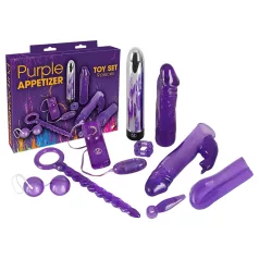   You2Toys - Set vibrator 9 piese - mov - kit accesorii sexuale