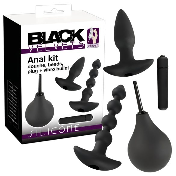 Set vibrator anal Black Velvet (4 piese)