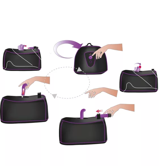 You2Toys - Mașină de sex cu rotație pentru punctul G și P, cu alimentare la rețea