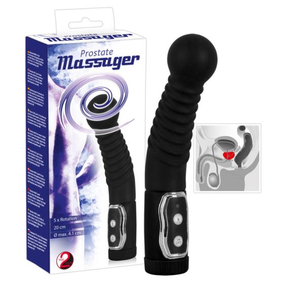You2Toys - Maser de prostata - vibrator rotativ de prostata (negru)