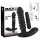 Black Velvets - vibrator cu nervuri - mărime medie - negru