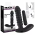 Black Velvets - vibrator cu nervuri - mărime medie - negru