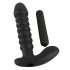 Vibrator negru cu pliuri Black Velvet - mărime medie