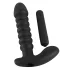 Black Velvets - vibrator cu nervuri - mărime medie - negru