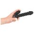 Vibrator negru cu pliuri Black Velvet - mărime medie
