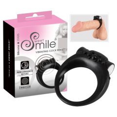 SMILE Stayer - Inel penian cu vibrații (negru)