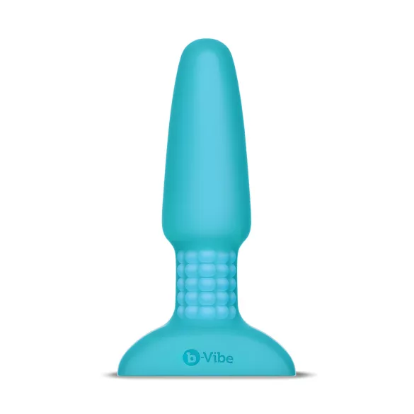 b-Vibe - vibrator anal rotativ cu bile - reîncărcabil - turcoaz