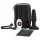 b-Vibe - Vibrator anal cu bile rotative, negru