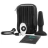 b-Vibe - Vibrator anal cu bile rotative, negru