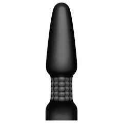   b-Vibe - vibrator anal fără fir rotativ cu perluțe (negru)