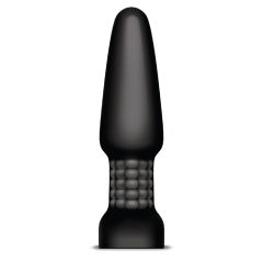 b-Vibe - vibrator anal cu perle rotative, cu baterie (negru)