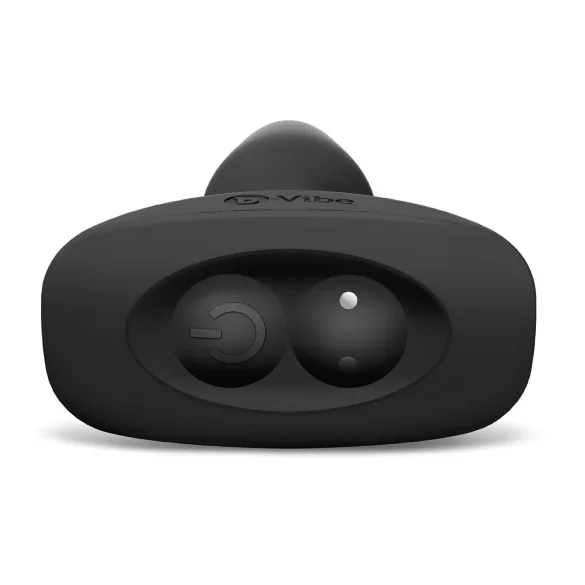 b-Vibe - Vibrator anal cu bile rotative, negru
