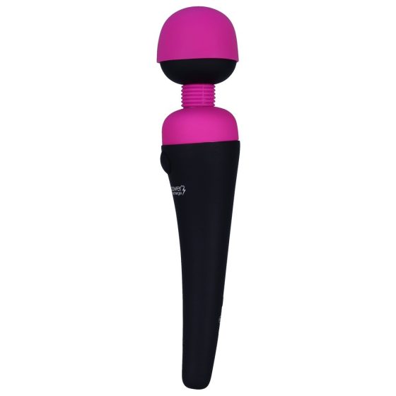 PalmPower Wand - vibrator masaj cu baterie (roz-negru)