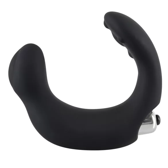 Rebel - vibrator pentru prostată curbat - silicon negru