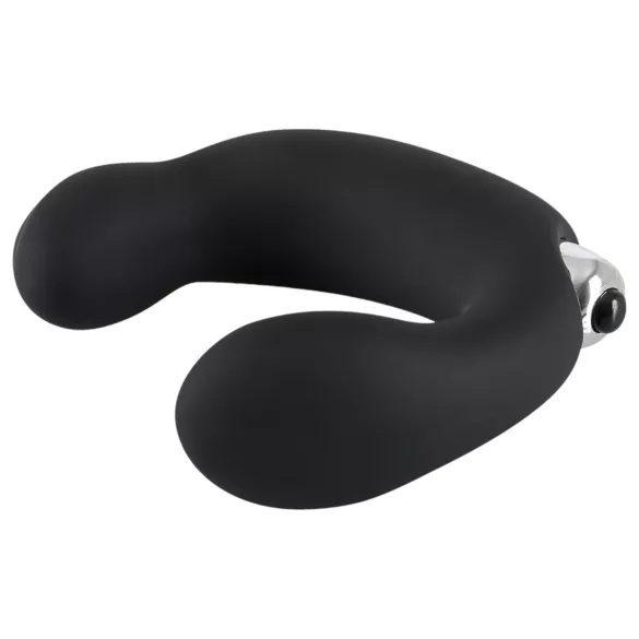 Rebel - vibrator pentru prostată curbat - silicon negru