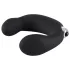 Rebel - vibrator pentru prostată curbat - silicon negru