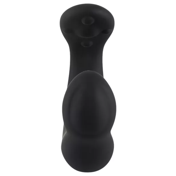 Rebel - vibrator pentru prostată curbat - silicon negru