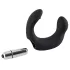 Rebel - vibrator pentru prostată curbat - silicon negru