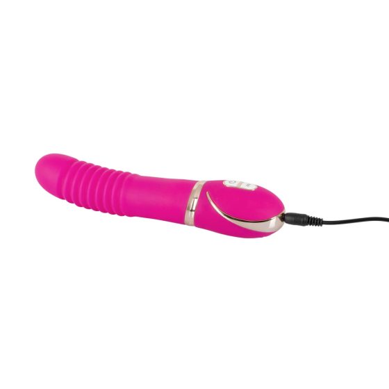 Vibe Couture Plete - Vibrator cu nervuri (roz)
