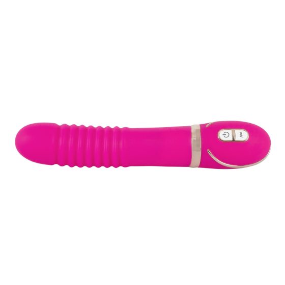 Vibe Couture Plete - Vibrator cu nervuri (roz)