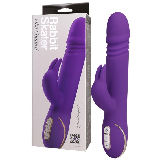 Vibe Couture Rabbit Skater - Vibrator de șocuri pentru iepurași (mov)