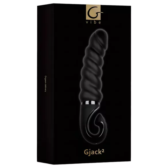 Gvibe - Vibrator silicon reîncărcabil rezistent la apă - negru