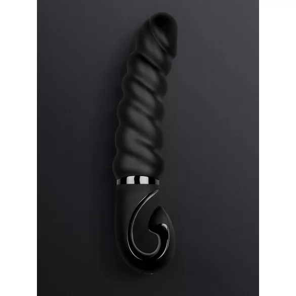 Gvibe - Vibrator silicon reîncărcabil rezistent la apă - negru