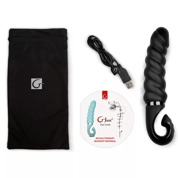 Gvibe - Vibrator silicon reîncărcabil rezistent la apă - negru