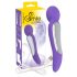 Baghetă SMILE - Vibrator masaj cu 2 motoare (mov)