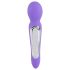 Baghetă SMILE - Vibrator masaj cu 2 motoare (mov)