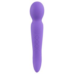 SMILE Wand - Vibrator cu două motoare pentru masaj (violet)