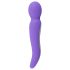 Baghetă SMILE - Vibrator masaj cu 2 motoare (mov)
