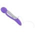 Baghetă SMILE - Vibrator masaj cu 2 motoare (mov)