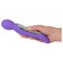 Baghetă SMILE - Vibrator masaj cu 2 motoare (mov)