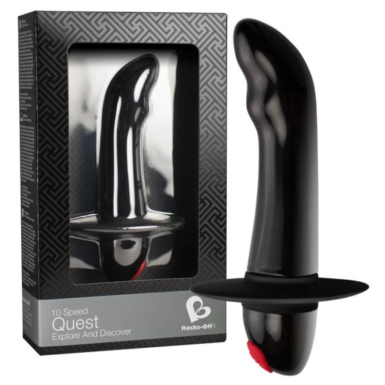 Quest - Vibrator de prostată pentru începători cu 10 ritmuri (negru)