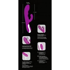   Javida - Vibrator clitoridian reîncărcabil, încălzit (blackberry)