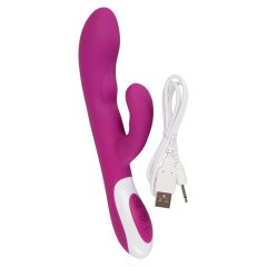   Javida - vibrator cu funcție de încălzire și stimulare a clitorisului (zmeură)