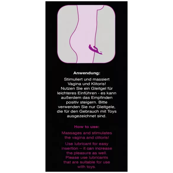 Javida - vibrator clitoridian cu încălzire - roz