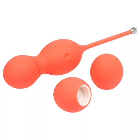 We-Vibe Bloom - bile vaginale cu greutăți interschimbabile - silicon portocaliu