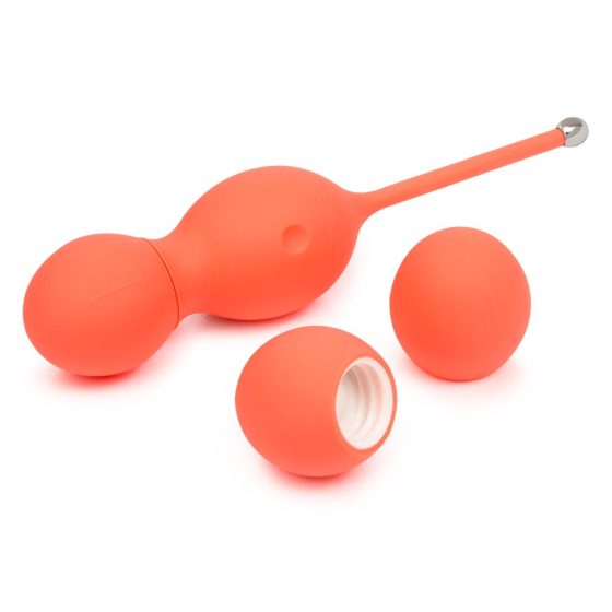 We-Vibe Bloom - minge de gheișă fără fir cu greutăți înlocuibile (portocaliu)