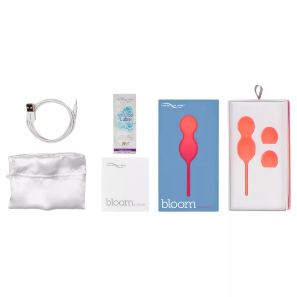 We-Vibe Bloom - bile vaginale cu greutăți interschimbabile - silicon portocaliu