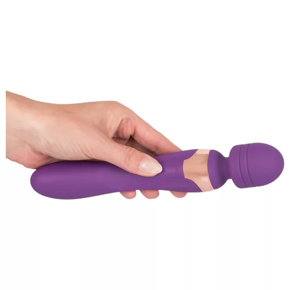 Javida Double - vibrator de masaj dublu - silicon - mov