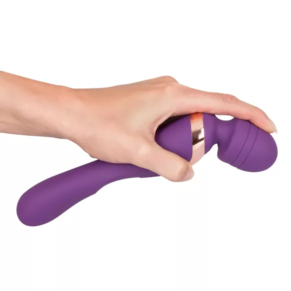 Javida Double - vibrator de masaj dublu - silicon - mov