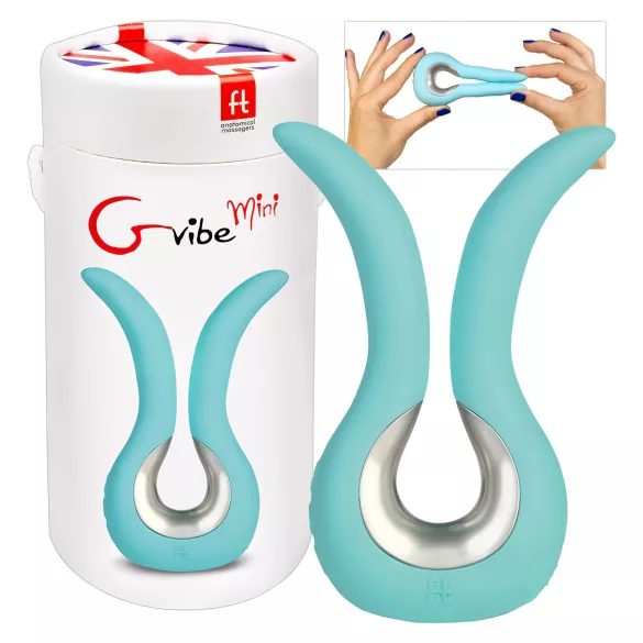 G-vibe Mini - Vibrator mic din silicon USB - verde mentă
