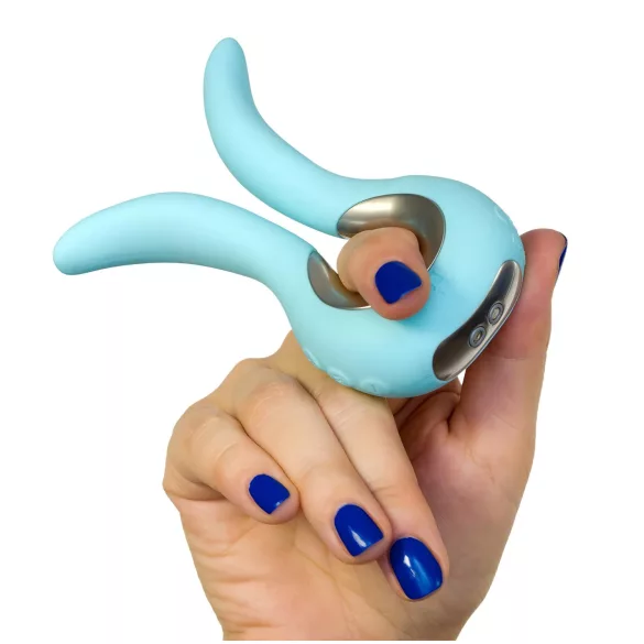 G-vibe Mini - Vibrator mic din silicon USB - verde mentă